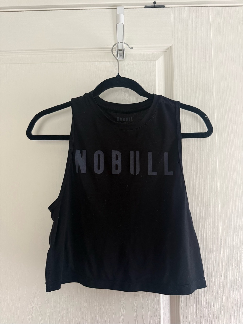 NOBULL Black Logo Cropped Tank